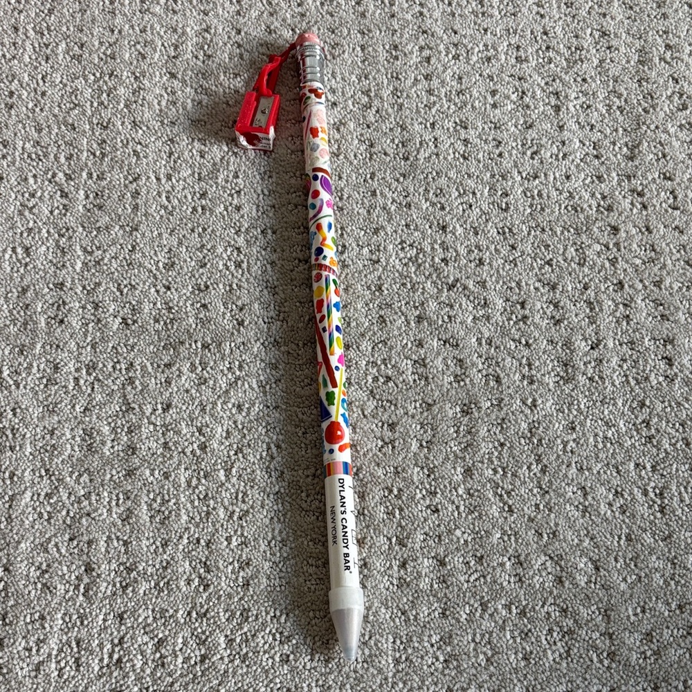 Dylan’s Candy Bar New York Colorful  Lead Pencil with Eraser and Sharpener